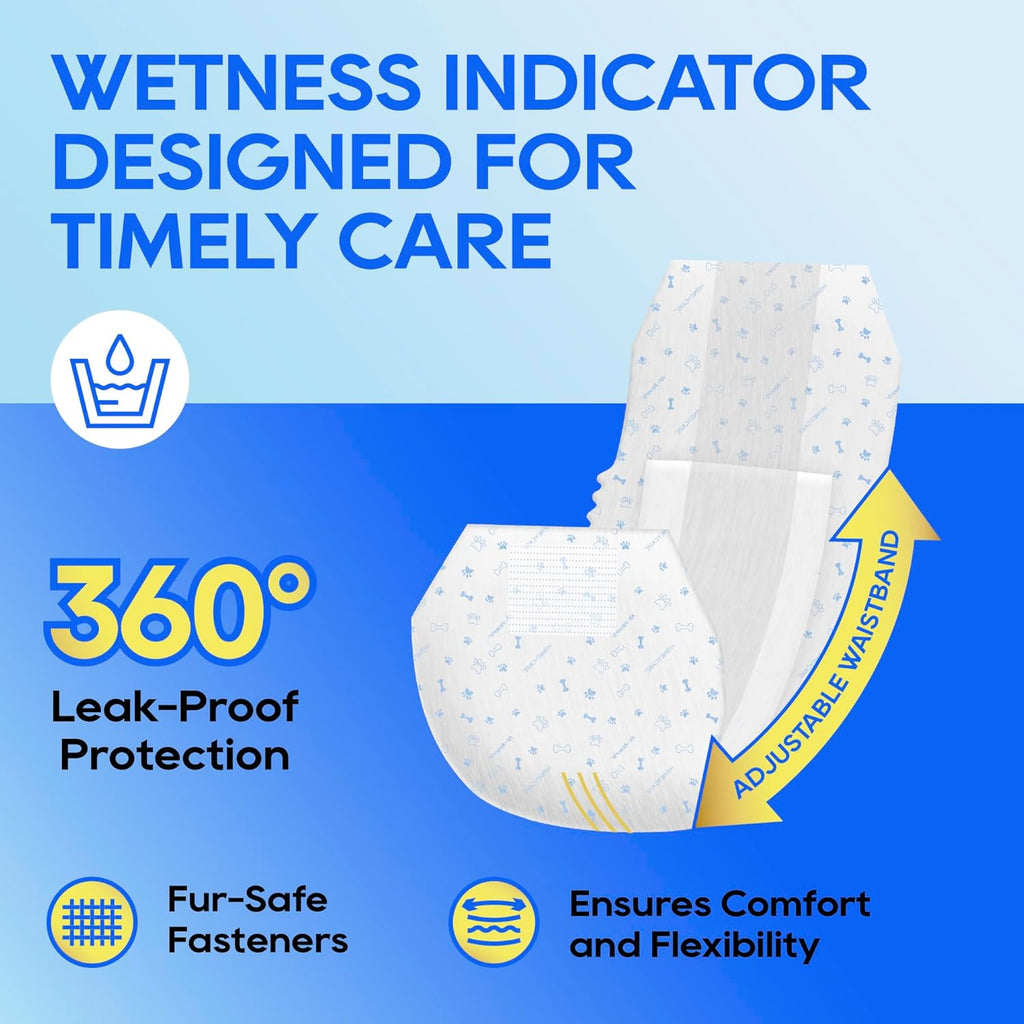 All-Absorb A26 Male Dog Wrap, 50 Count, Small