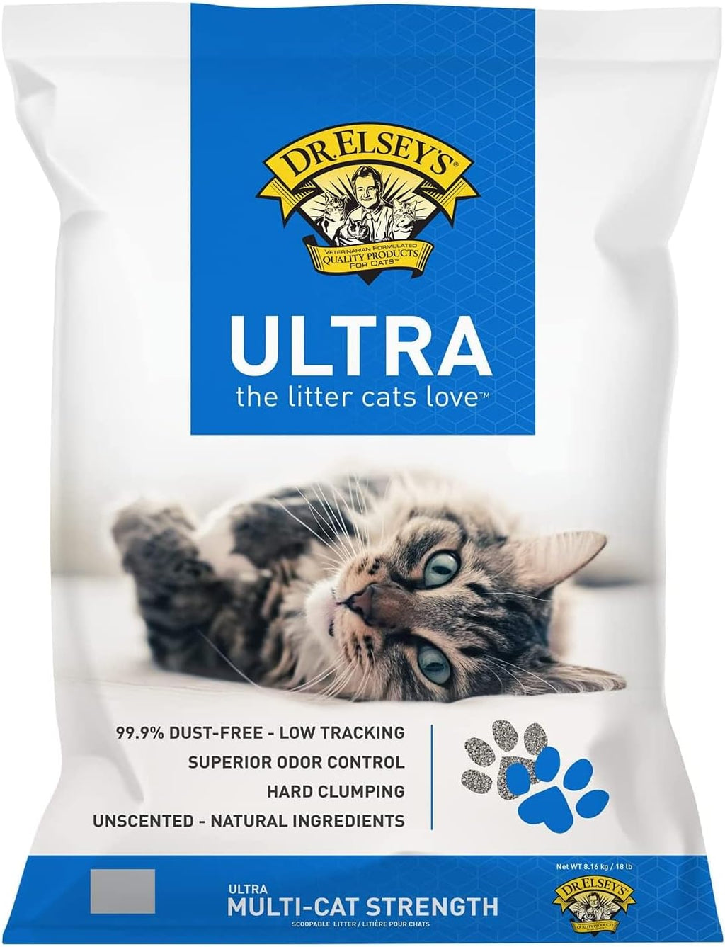 Ultra Unscented Clumping Clay Cat Litter 40 Lb. Bag